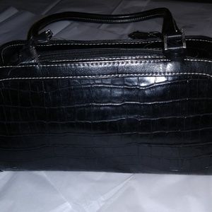 ADORABLE FAUX CROC LEATHER SATCHEL